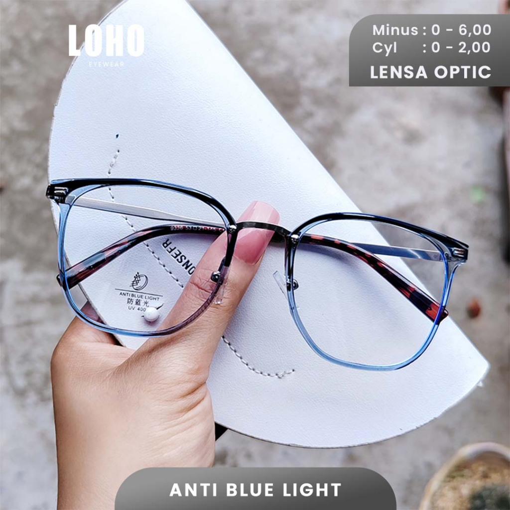 Jual Loho Kacamata Anti Radiasi Photocromic Bluecromic Minus Anti