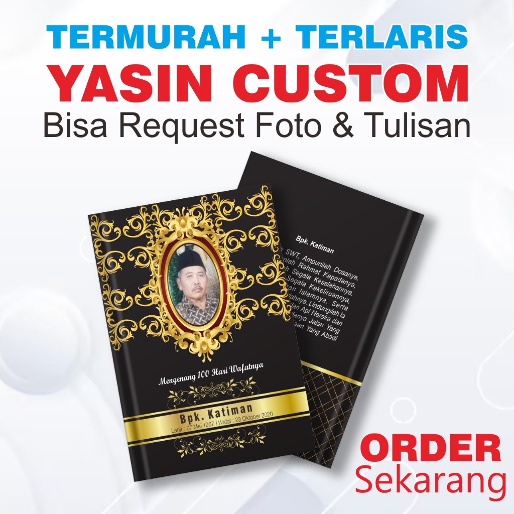 Jual BUKU YASIN TAHLIL SAKU CUSTOM MURAH 48 HALAMAN ARAB TANPA