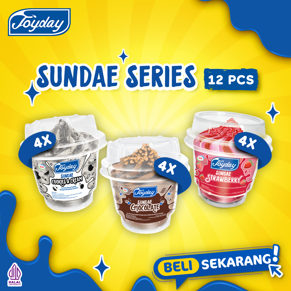 Jual Joyday Ice Cream Package Sundae Series Isi Pcs Eskrim Cup