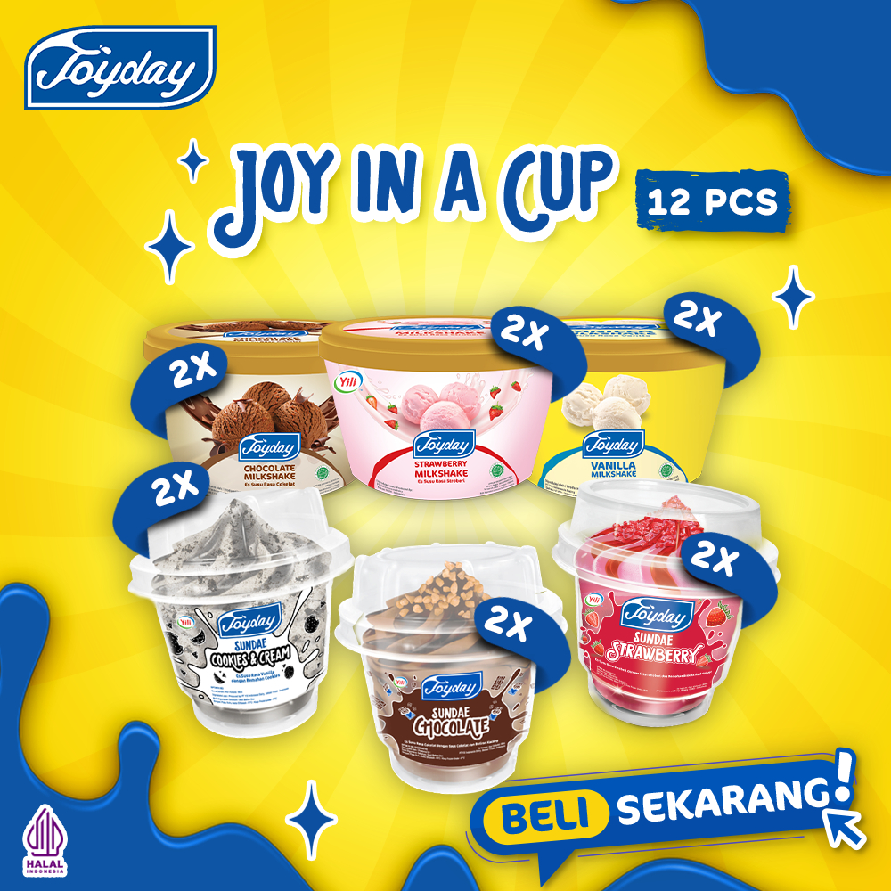 Jual Joyday Ice Cream Package Joy In A Cup Isi Pcs Eskrim Cup