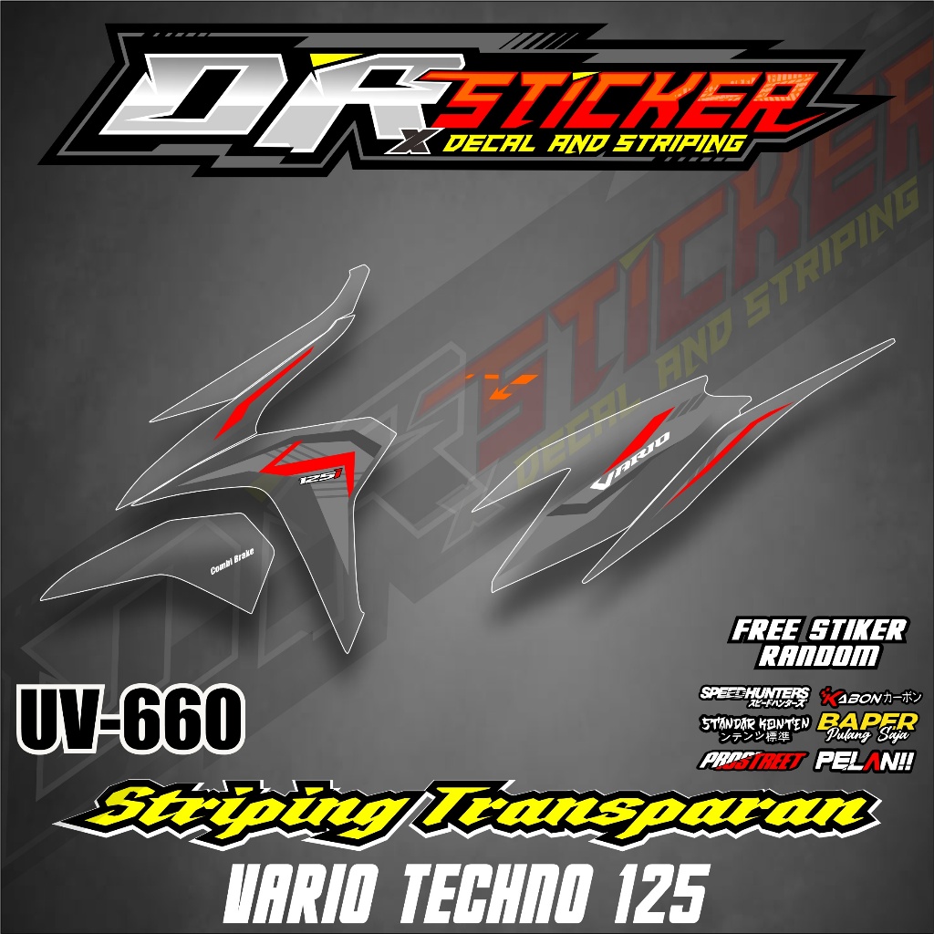 Jual Sticker Striping Transparant Vario Old Bohlam Variasi Desain