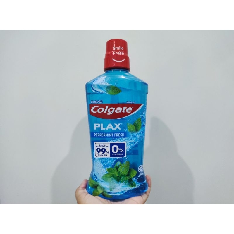 Jual MOUTHWASH COLGATE PLAX PEPPERMINT FRESH 750ML Shopee Indonesia