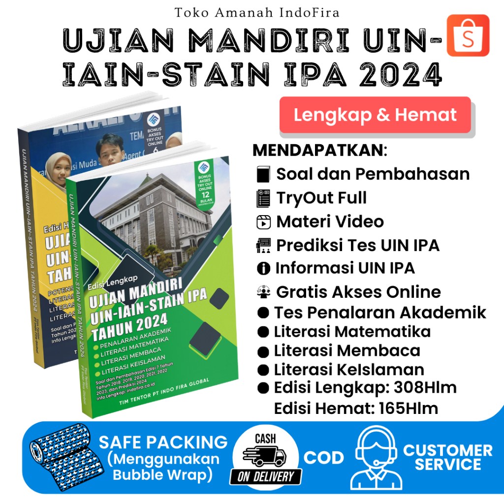 Jual Buku Terbaru Ujian Mandiri Uin Iain Stain Ipa Edisi Lengkap