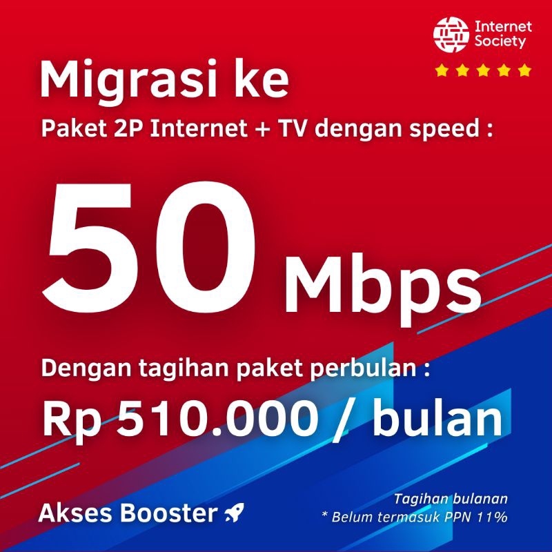 Jual Migrasi Paket Indihome Speed 10 100 Mbps 1P Internet Only