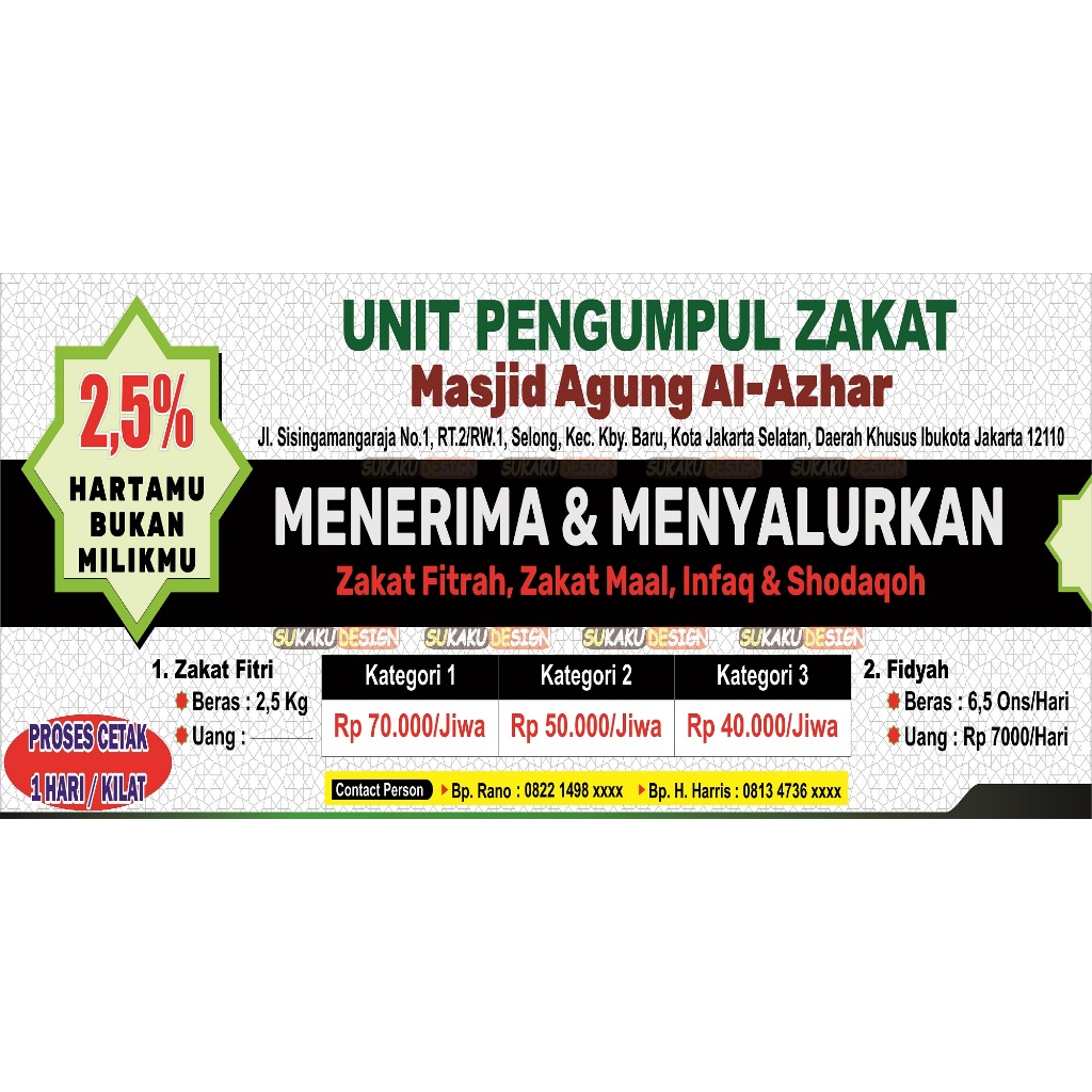 Jual Banner Spanduk Zakat Fitrah Shopee Indonesia