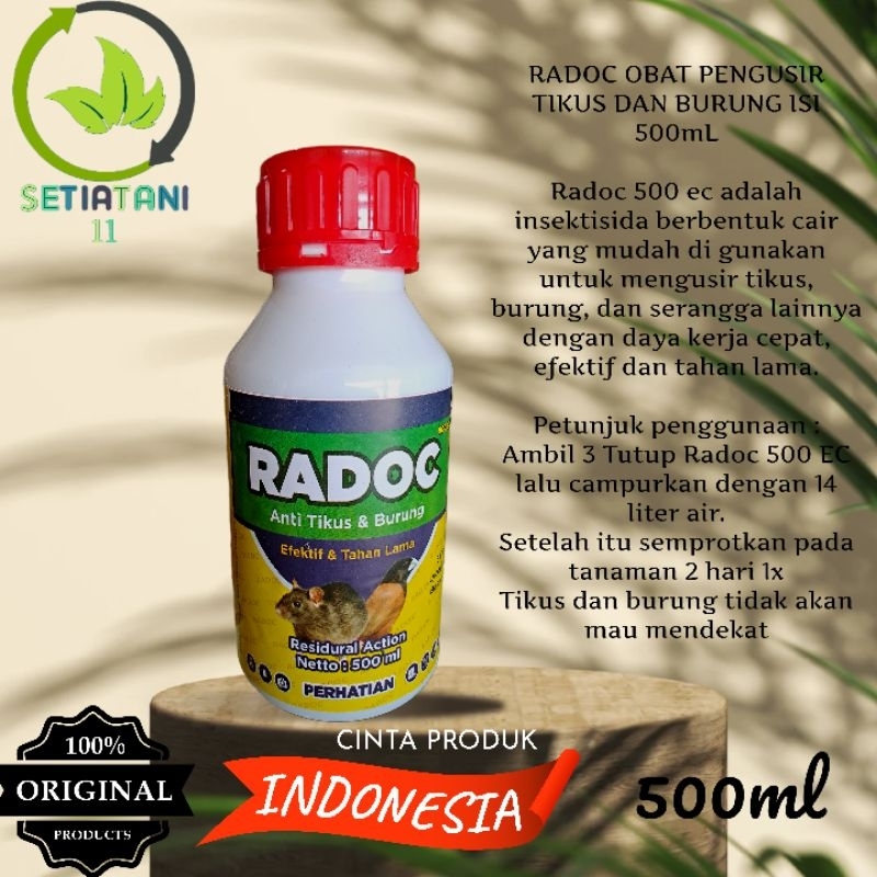 Jual Pengusir Tikus Dan Burung Radoc Ec Sangat Efektif Dan Tahan