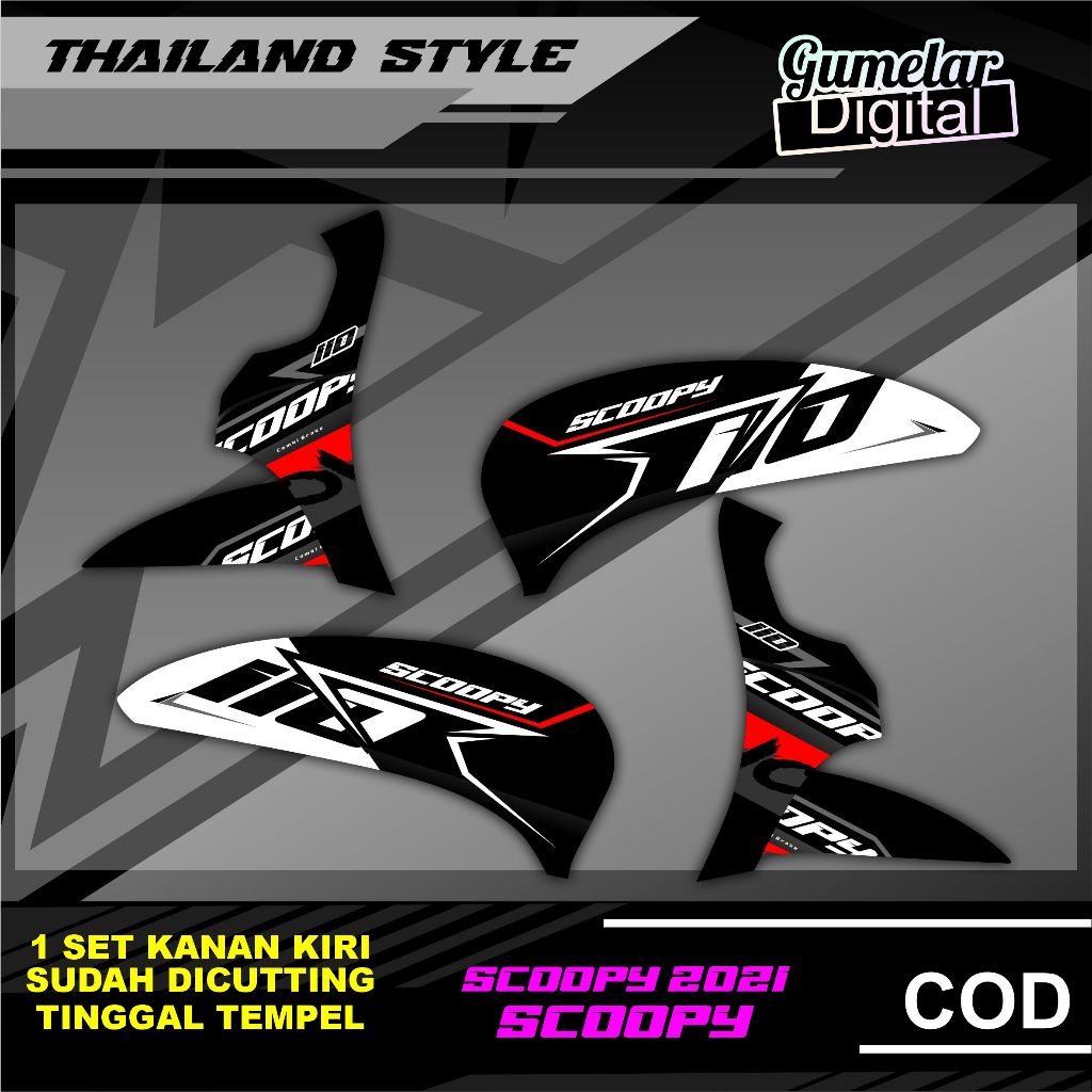 Jual Stripping Simpel Honda Scoopy Thailand Model Terbaru Simpel