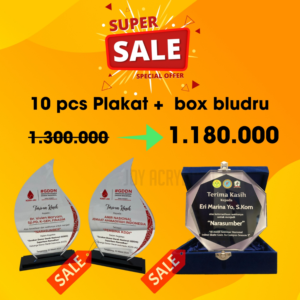 Jual Plakat Akrilik Box Bludru Uk X Cm Trophy Tropi Medali Piagam