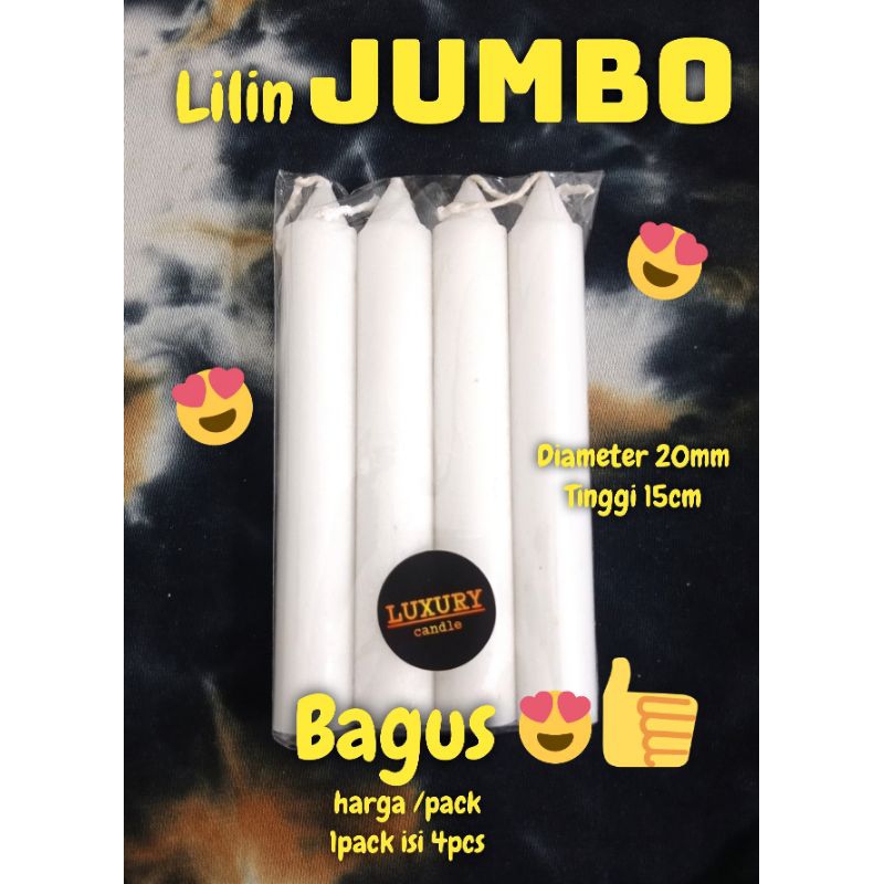 Jual Lilin Putih Jumbo Lilin Putih Besar Lilin Lampu Lilin Cahaya