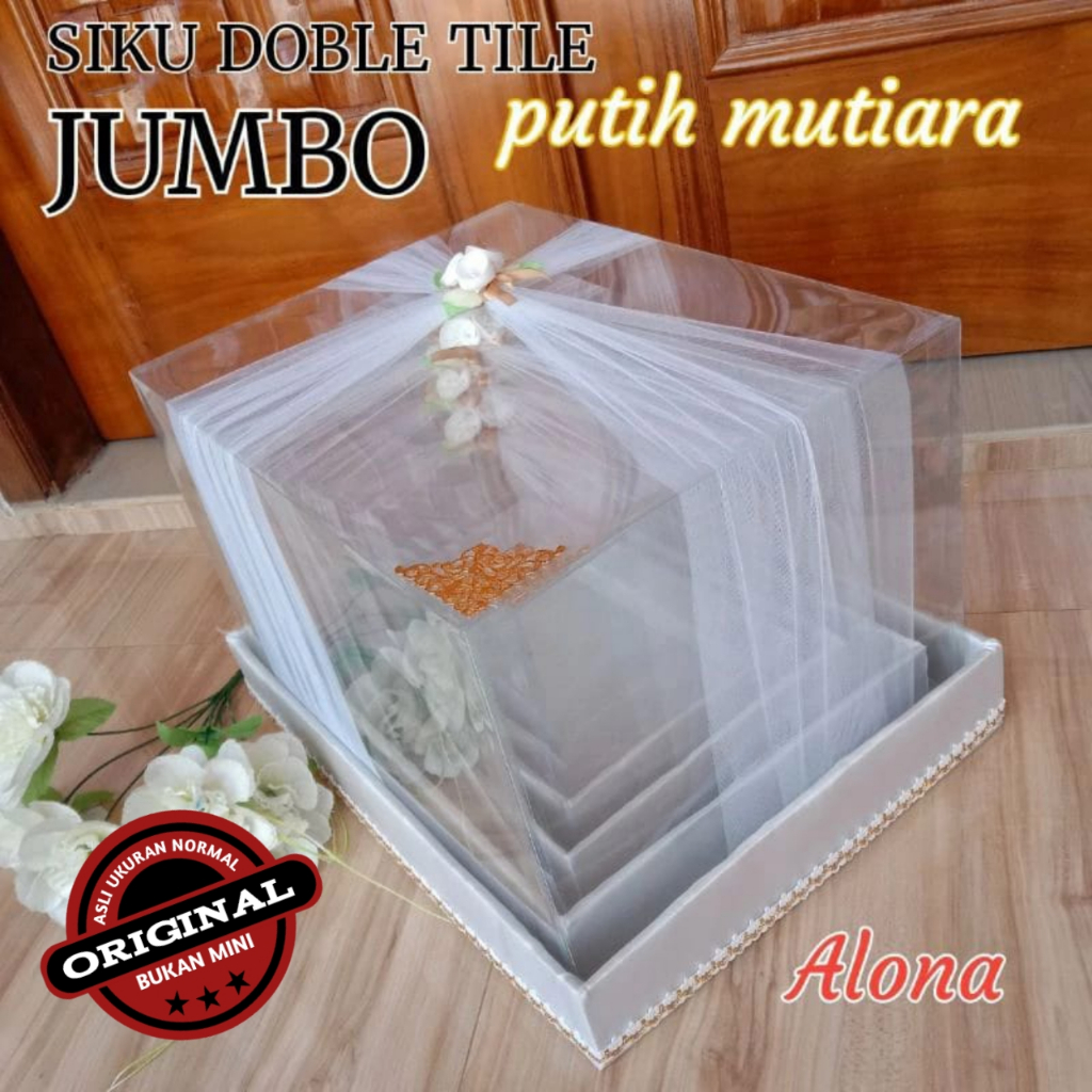 Jual Box Kotak Seserahan Hantaran Pernikahan Mika Tile Set Isi Pcs