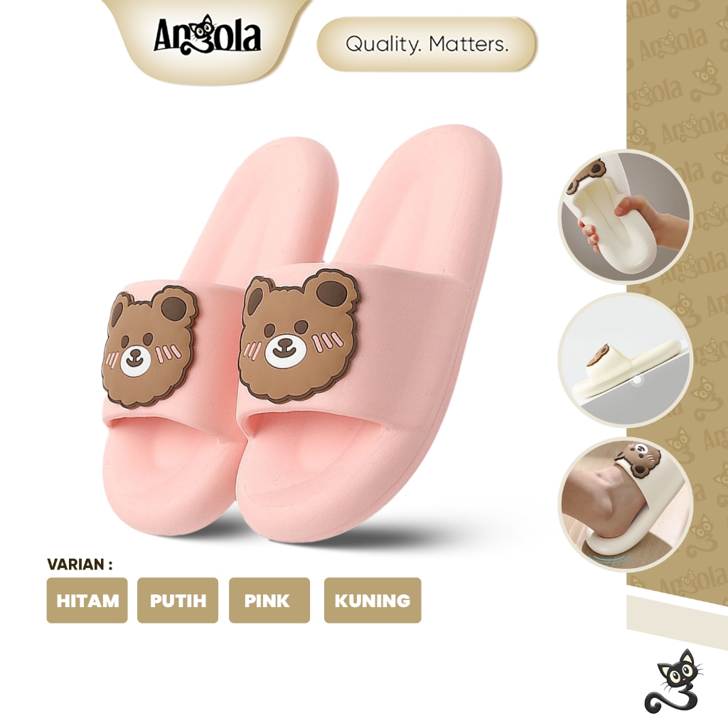 Jual Angola Sandal Slip On Cutebear H Sendal Rumah Kamar Mandi