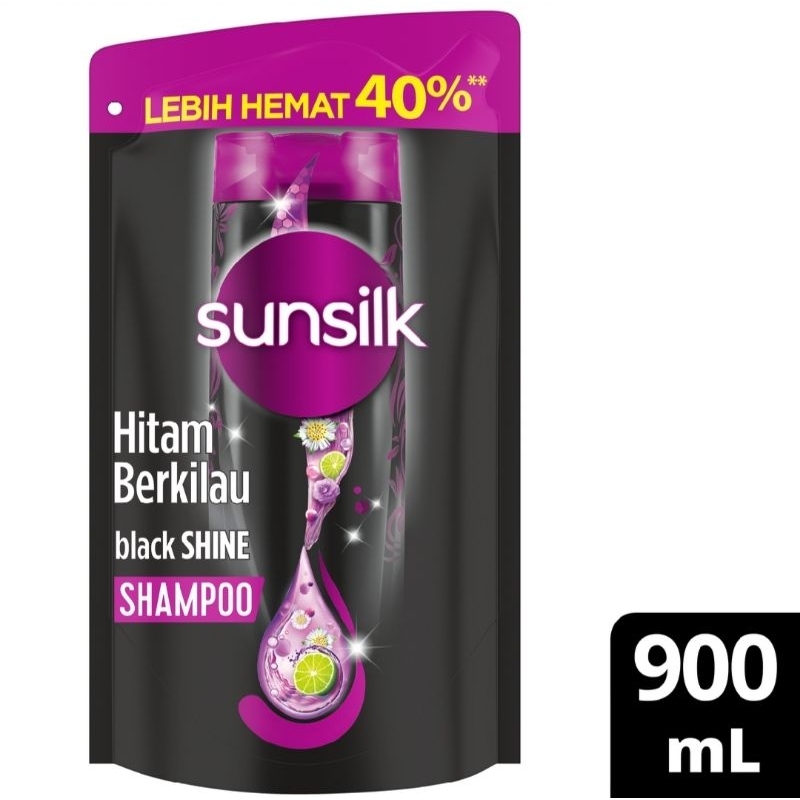 Jual Sunsilk Hitam Berkilau Black Shine Shampo Ml Shopee Indonesia