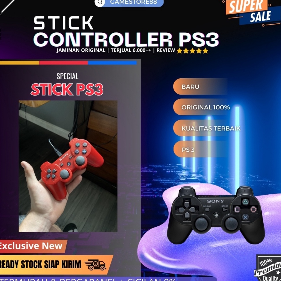 Jual Ick Stick Ps Controller Ps Original Pabrik Wireless Tanpa Kabel