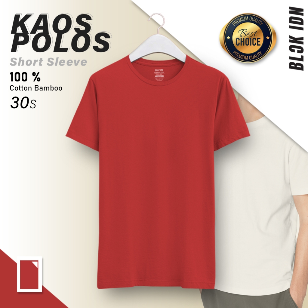 Jual Kaos Polos Pria Premium Katun Bambu S Reguler Fit Cotton Bamboo