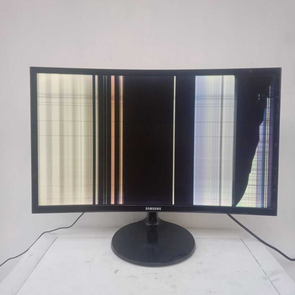 Jual Lcd Monitor Samsung C24f390fhe 24inch Kondisi Layar Nyala Pecah