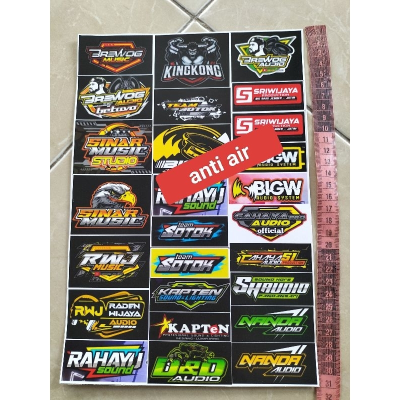 Jual Stiker Sound System Stiker Audio Stiker Sound System Audio