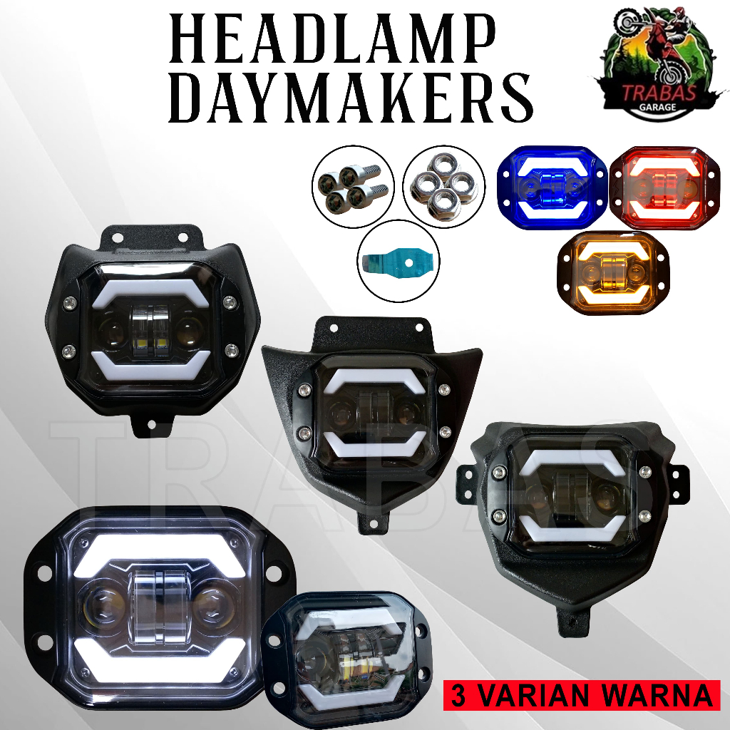 Jual Headlamp Lampu Daymaker Klx Crf Wr Wr Demeker Day Maker Head