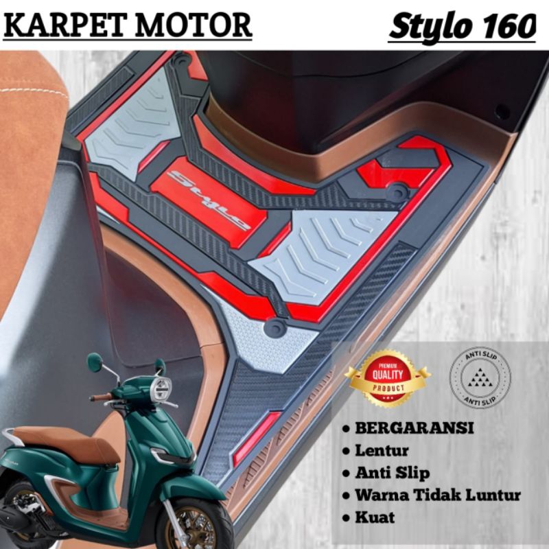 Jual Karpet Pijakan Kaki Honda Stylo 160 Alas Kaki Stylo 160 Bahan Full