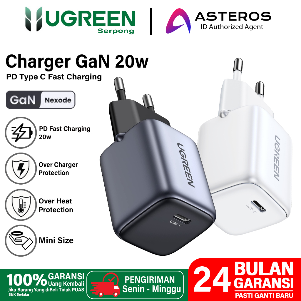 Jual Ugreen Kepala Charger Iphone W Power Delivery Type C Gan