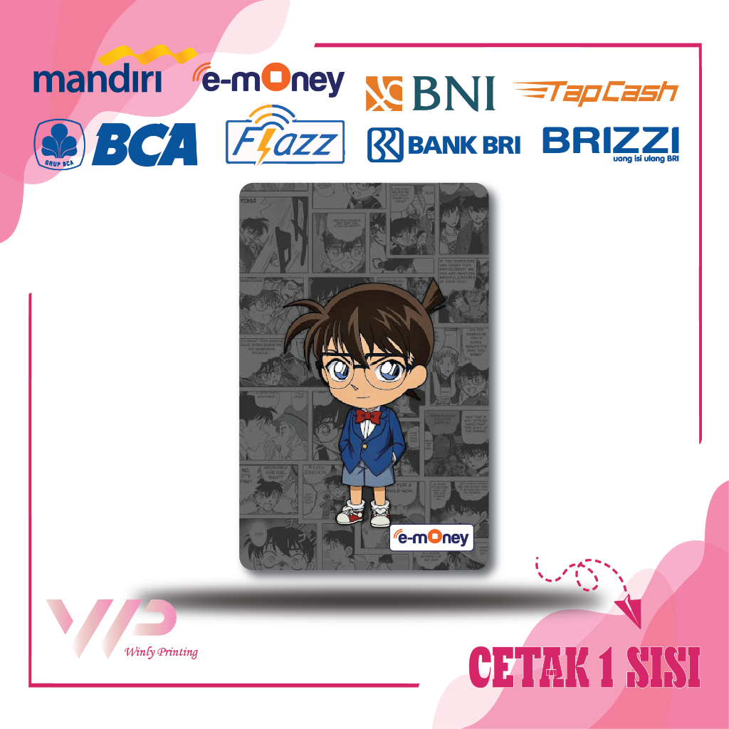 Jual Kartu Emoney Anime Game Detective Conan Mandiri Flazz Bca Gen