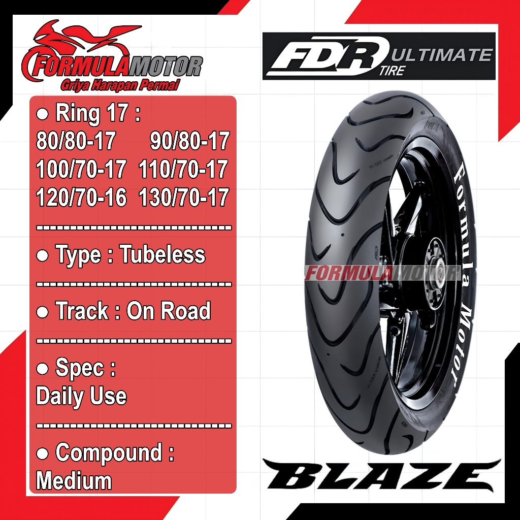 Jual Fdr Blaze Ultimate Ring Tubeless All Size Profil Donat Sport