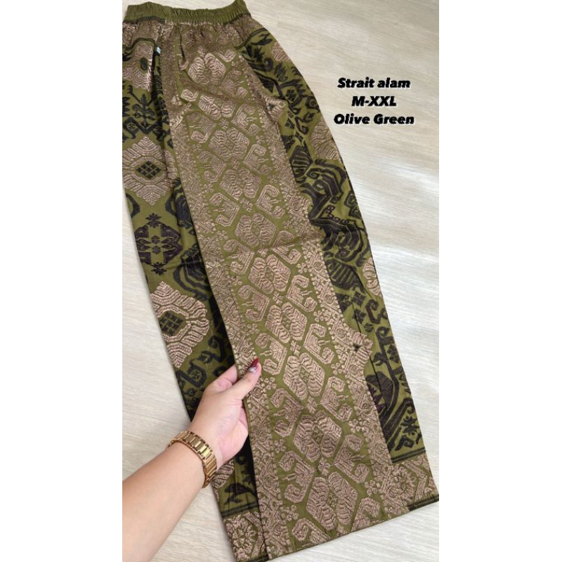 Jual Kamen Jadi Bordir Songket Premium Strech Lasem Alam B Rok Bordir