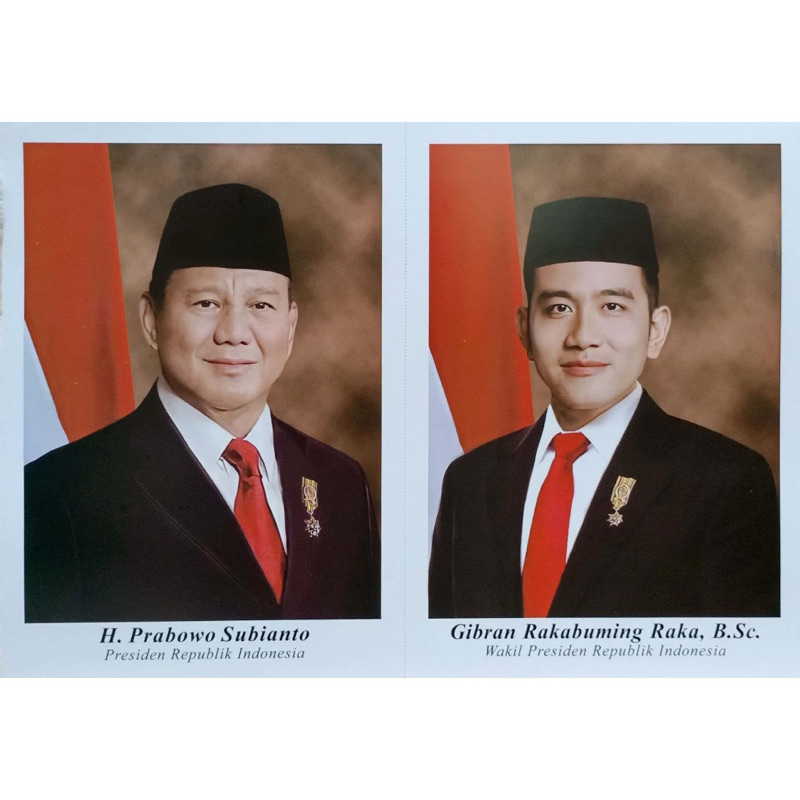 Jual Poster Presiden Prabowo Gibran Gatuda 25x35cm Shopee Indonesia