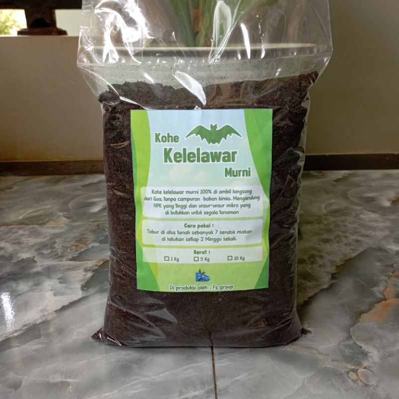 Jual Pupuk Guano Organik Kohe Kelelawar Murni Kg Shopee Indonesia