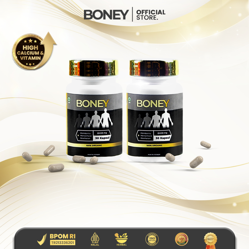 Jual Boney Kapsul Peninggi Herbal 2 Botol Naik 5 15 Cm Bantu