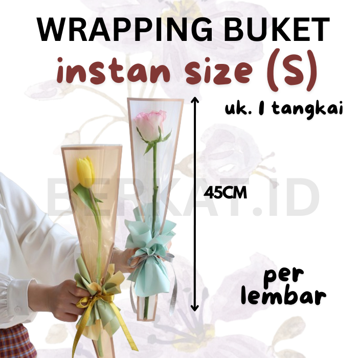 Jual Termurah Pembungkus Buket Instant Size S Plastik Kertas