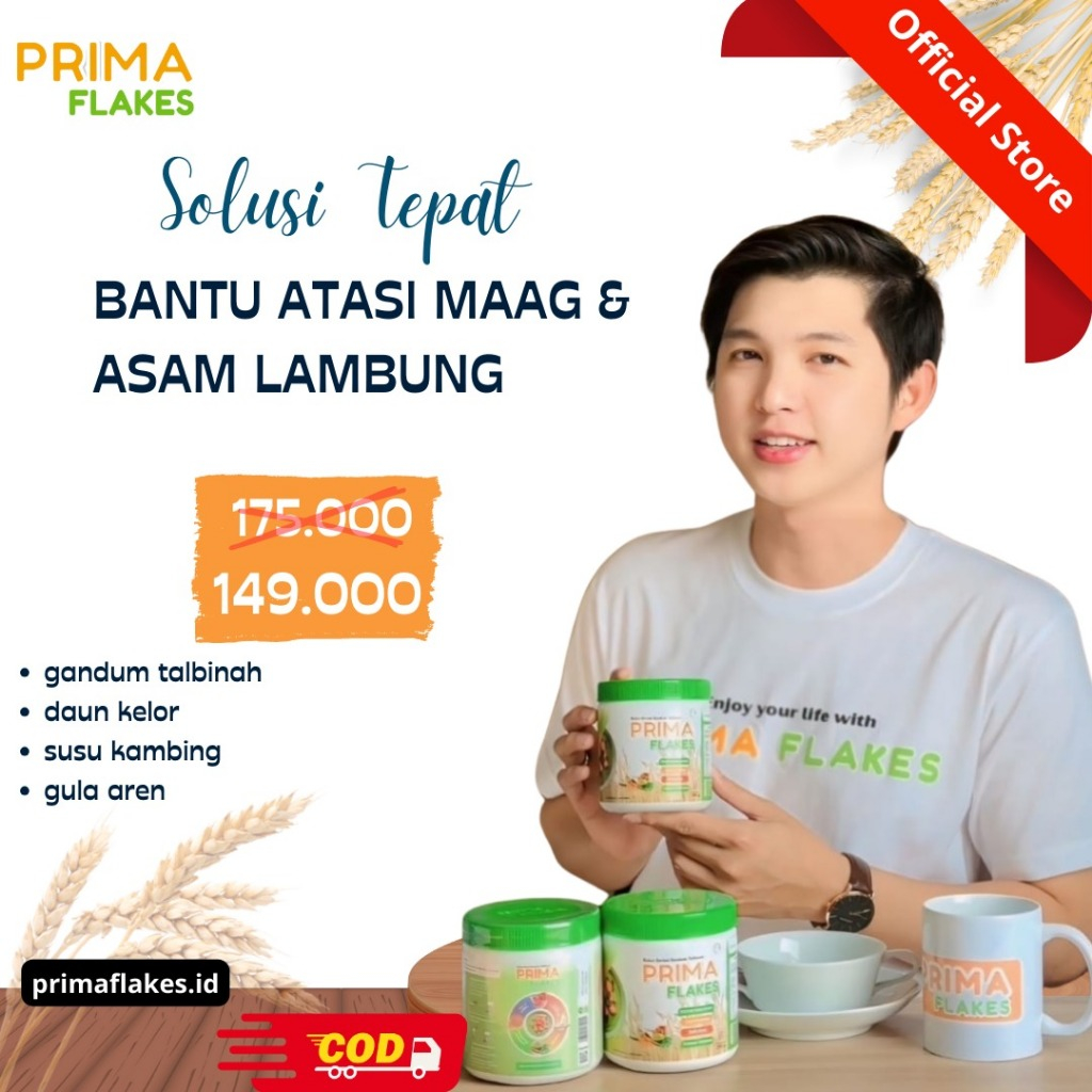 Jual Primaflakes Bubur Gandum Talbinah Bantu Atasi Sakit Lambung Gerd