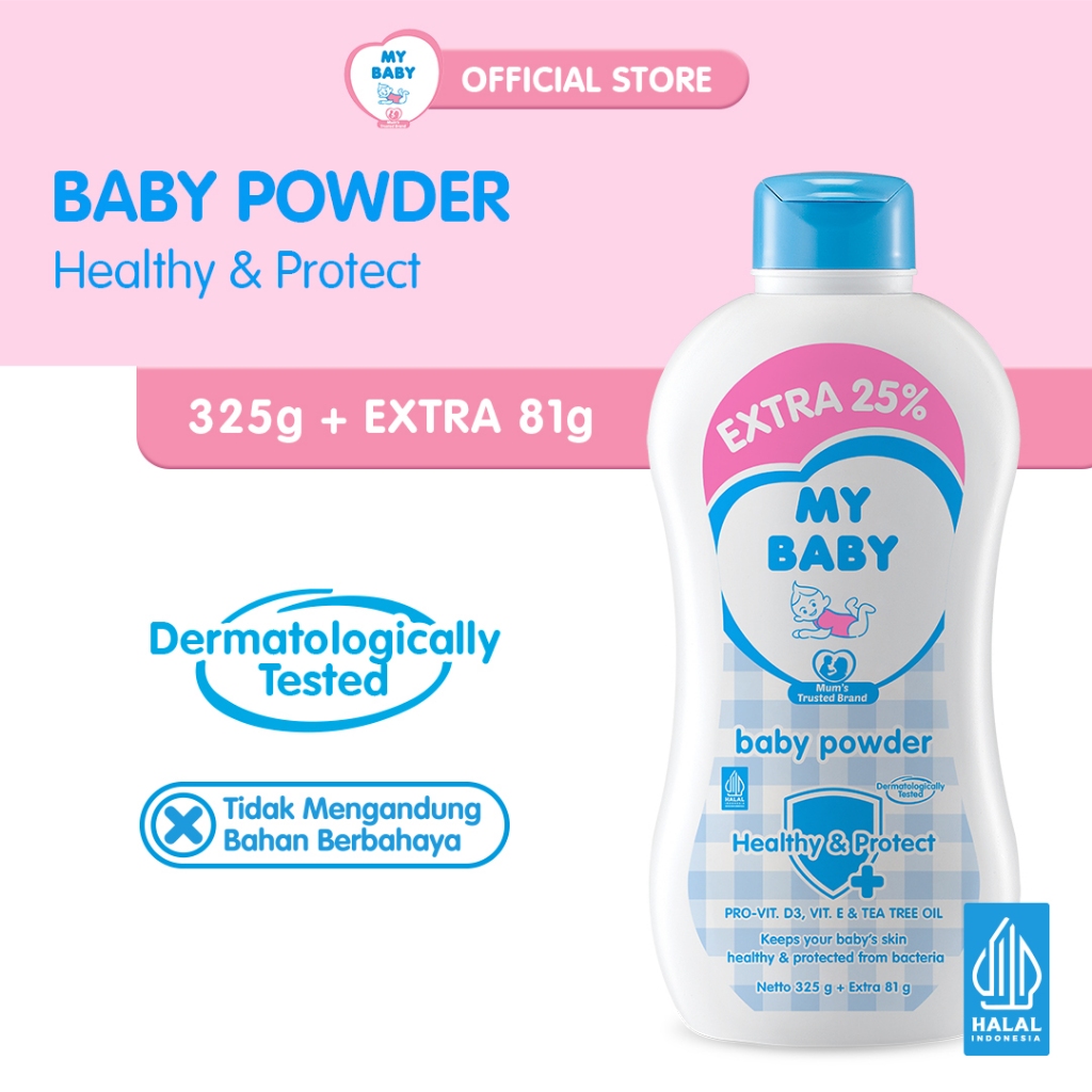 Jual My Baby Powder Extra Fill Bedak Bayi 325 Gr Shopee Indonesia