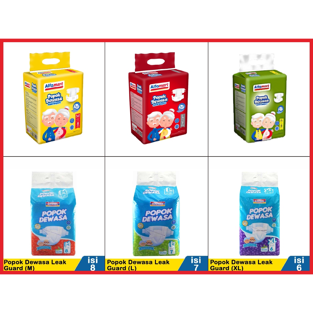 Jual Popok Dewasa INDO DIAPERS Adult Diaper Perekat Indomaret Alfa