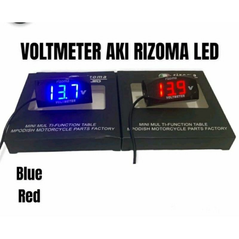 Jual Voltmeter Aki Digital Voltmeter Pengukur Aki Digital Rizoma