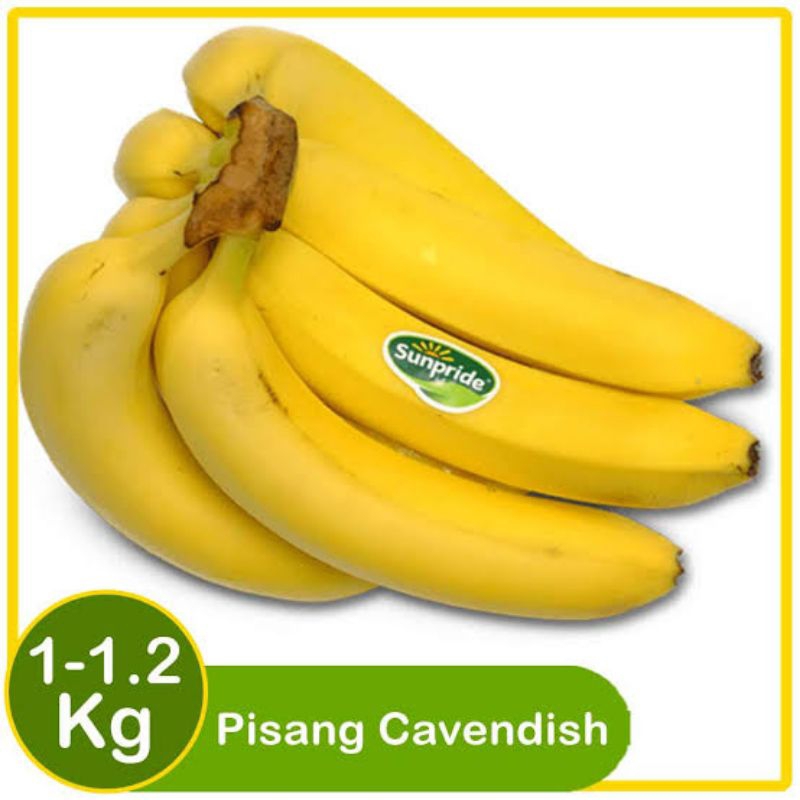 Jual Buah Pisang Cavendish Merk Sunpride 1 Kg Fresh Segar Kondisi