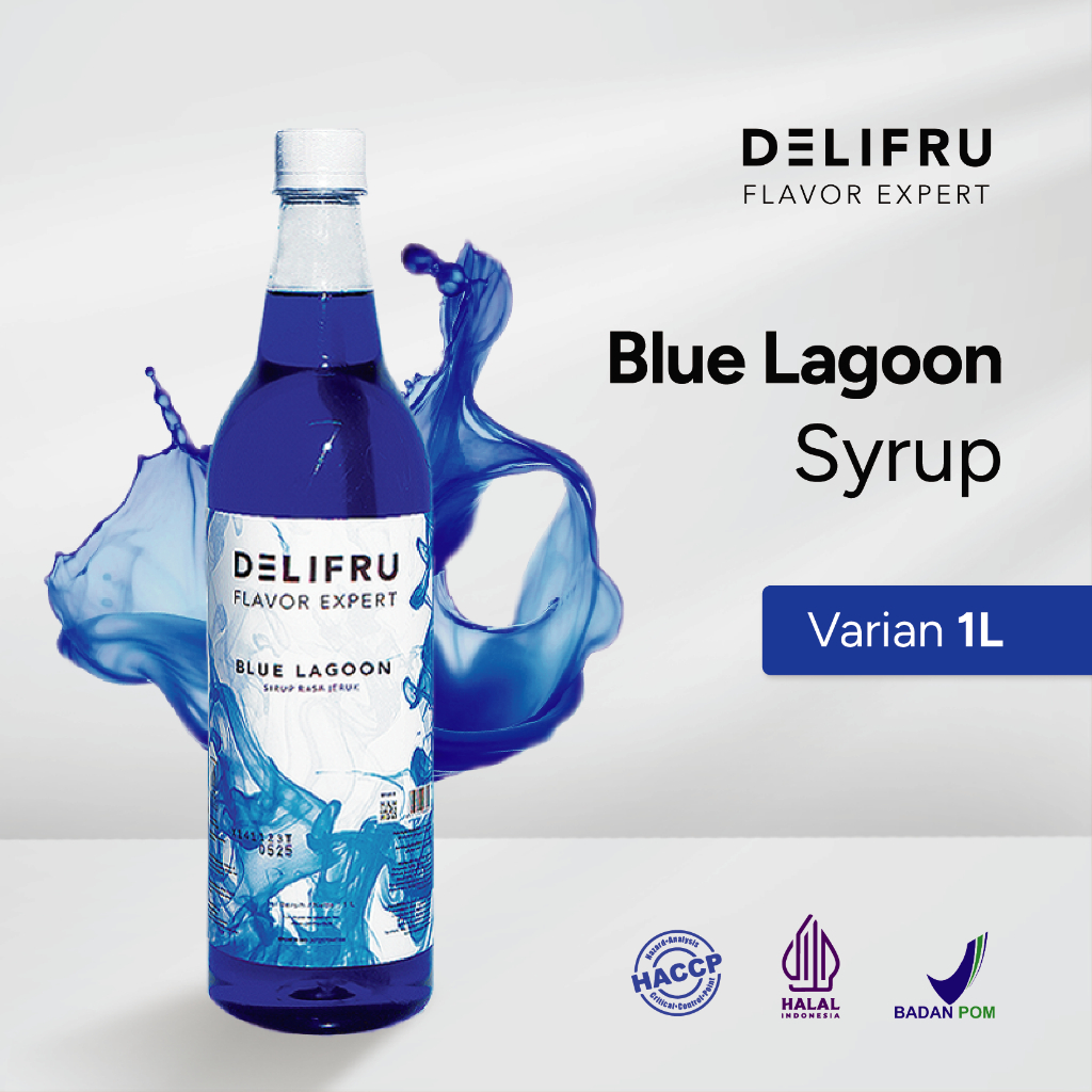 Jual Delifru Blue Curacao Syrup Liter Sirup Kurasao Biru Shopee