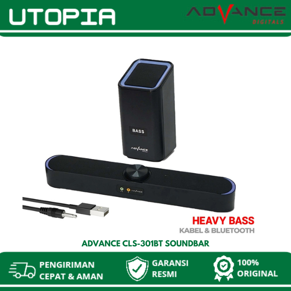 Jual Advance CLS 301BT Soundbar Multimedia Speaker Subwoofer Bluetooth