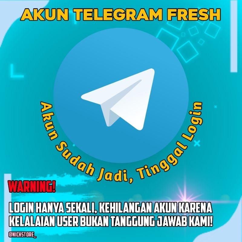 Jual Akun Telegram Fresh Shopee Indonesia