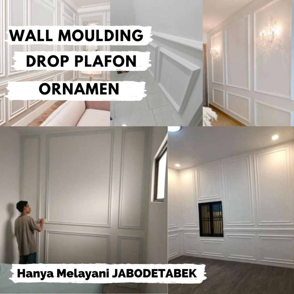 Jual Lis List Wall Moulding Molding Gypsum Gipsum Motif Polos Plafon