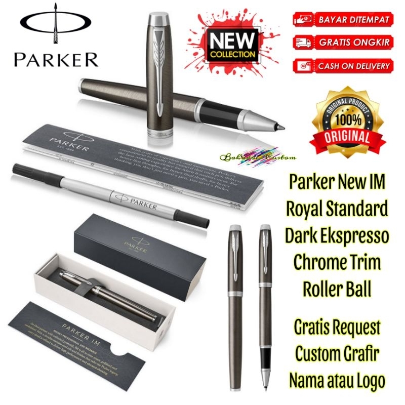 Jual PULPEN PARKER ORIGINAL NEW IM ROYAL STANDARD DARK EKSPRESSO CHROME