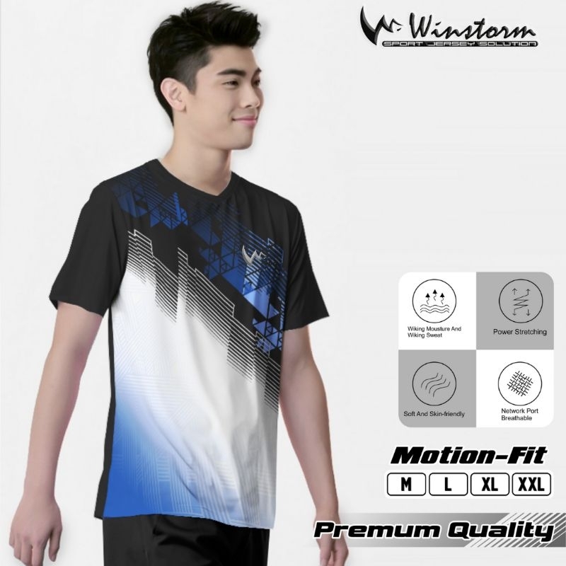 Jual Winstorm Baju Badminton Couple Premium Kaos Bulutangkis Kembaran