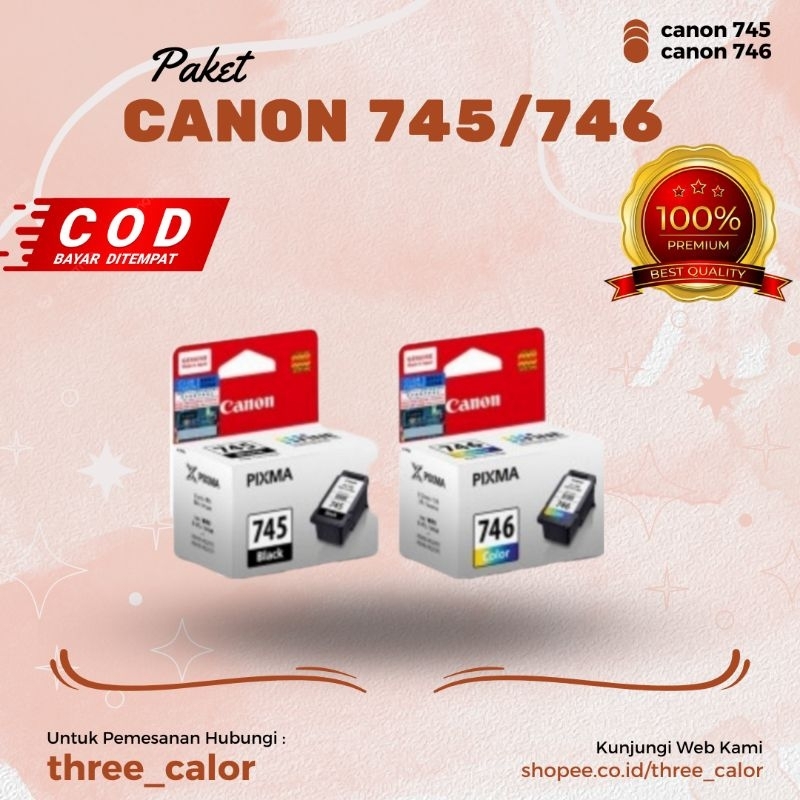 Jual Cartridge Canon PG 745 Cl746 For Printer Ip2870 Ts307 Mg2570