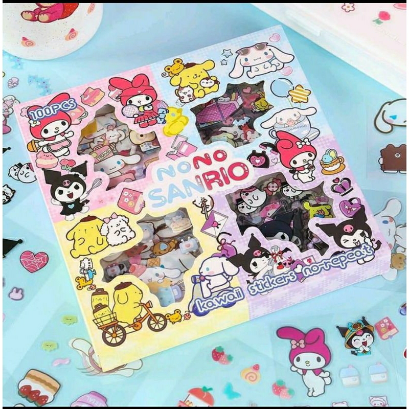 Jual STIKER SANRIO SENMU ISI 32 LEMBAR STICKER SANRIO ORIGINAL