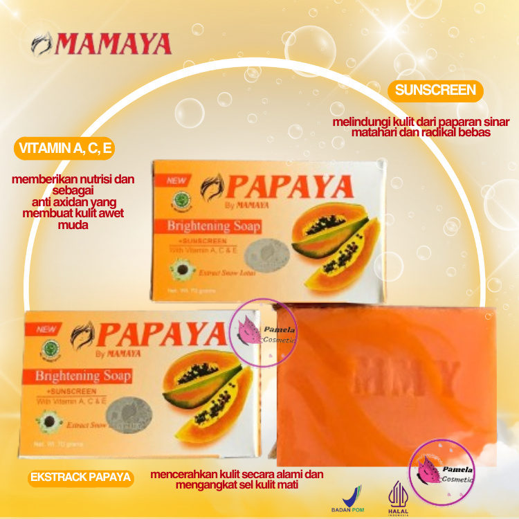 Jual PAMELA MAMAYA PAPAYA Sabun Brightening Soap 70gr Shopee