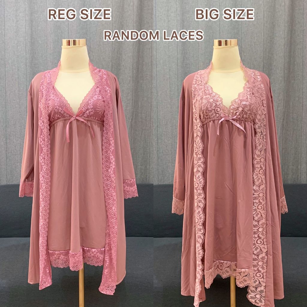 Jual Natalie S Xl Sexy Lingerie Dress Kimono Wainodshop Shopee