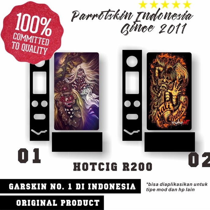 Jual PRODUCT TERKECE Garskin Premium Hotcig Box R2 Reog Bisa CUstom