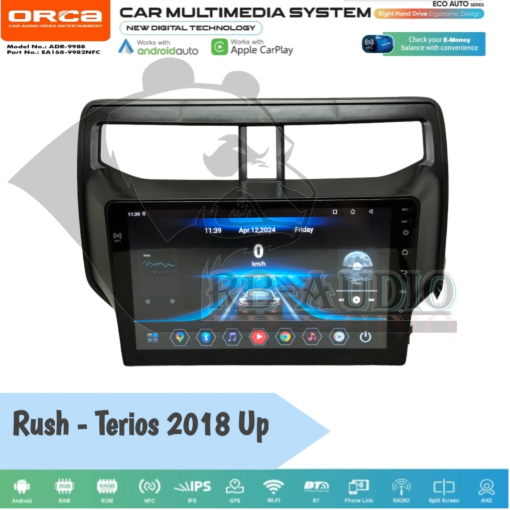 Jual Head Unit Android Orca Eco Toyota Rush Terios 2018 Up 9 Inch Pnp