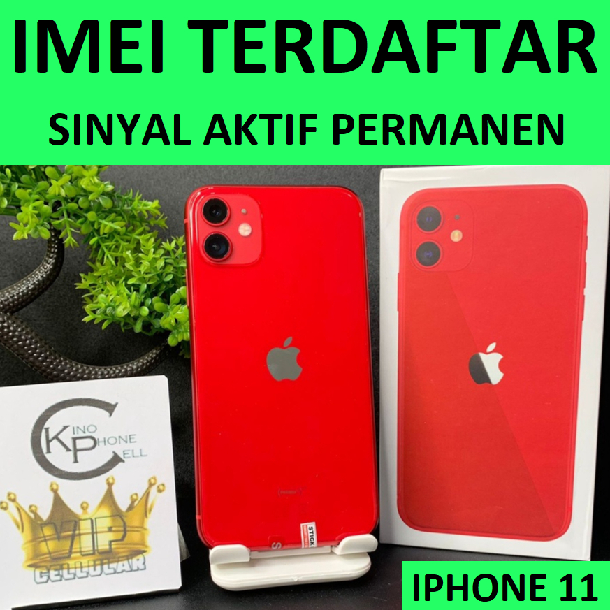 Jual BC IPhone 11 IMEI Terdaftar Beacukai Sinyal Permanen Apple 11 64gb