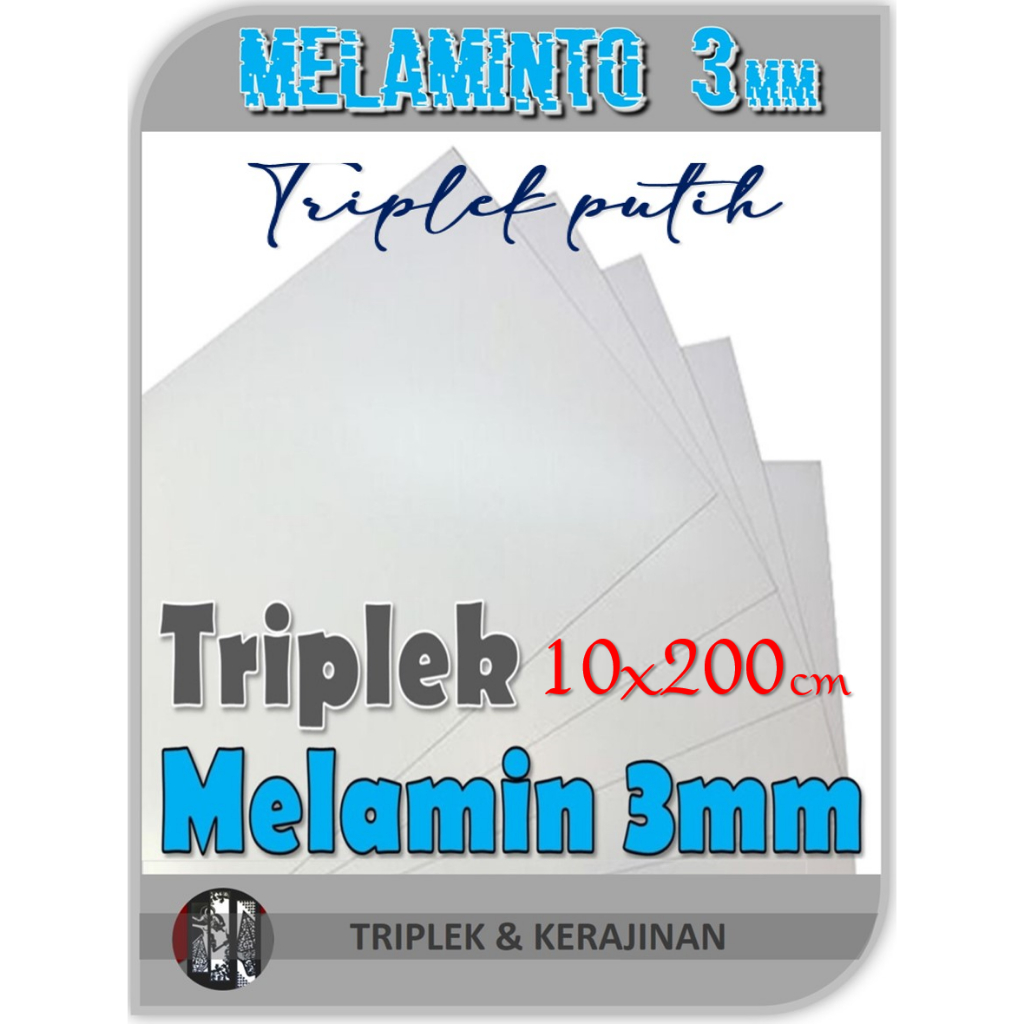 Jual Triplek Melamin Mm X Cm Isi Pcs Triplek Putih Mm X