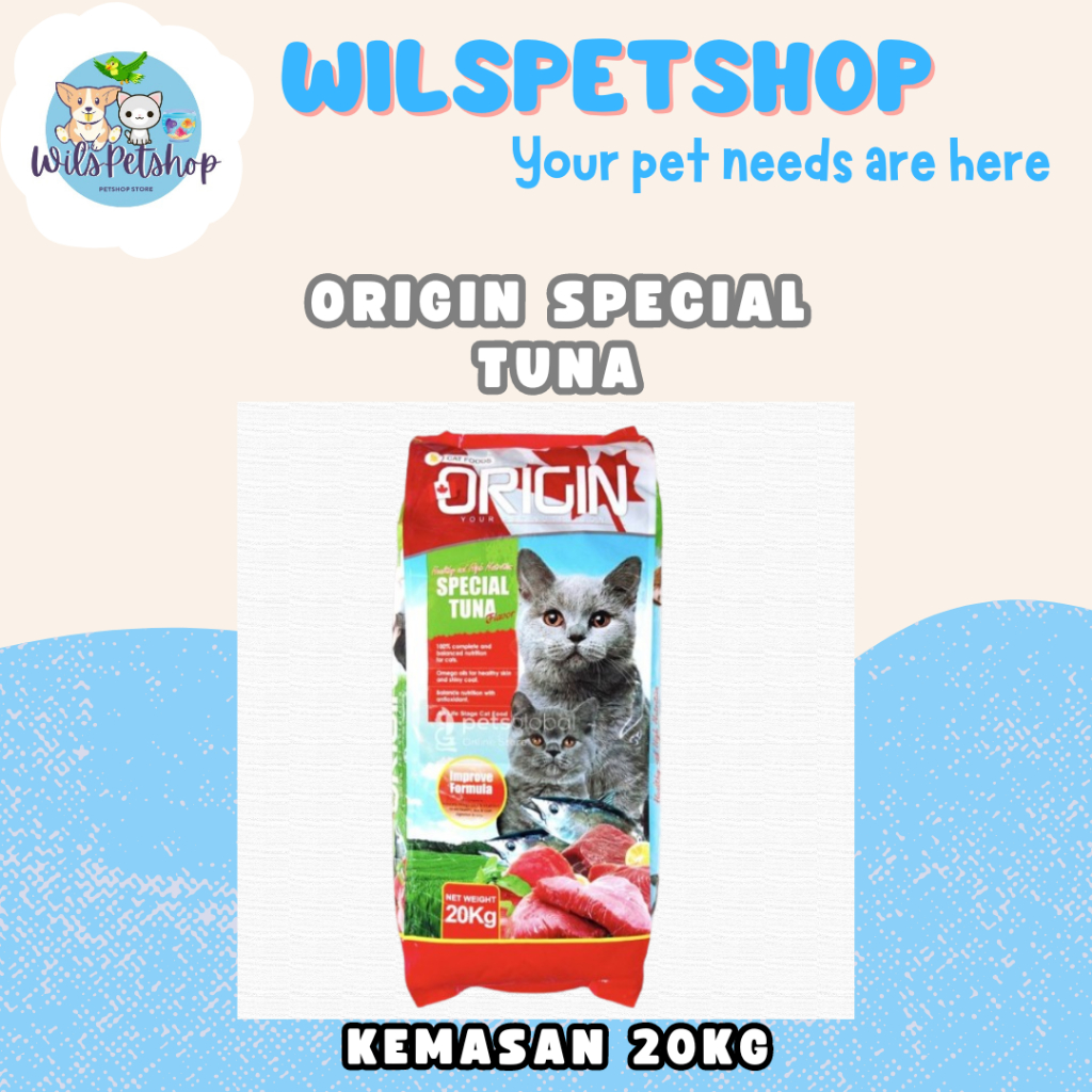 Jual Makanan Kucing Origin Special Tuna 20Kg Dry Cat Food Adult